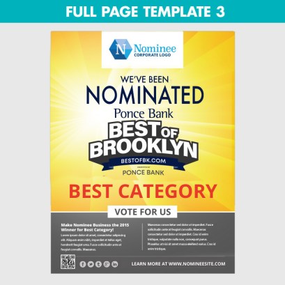 full page nomination ad template 3