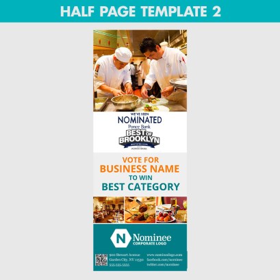 half page nomination ad template 2